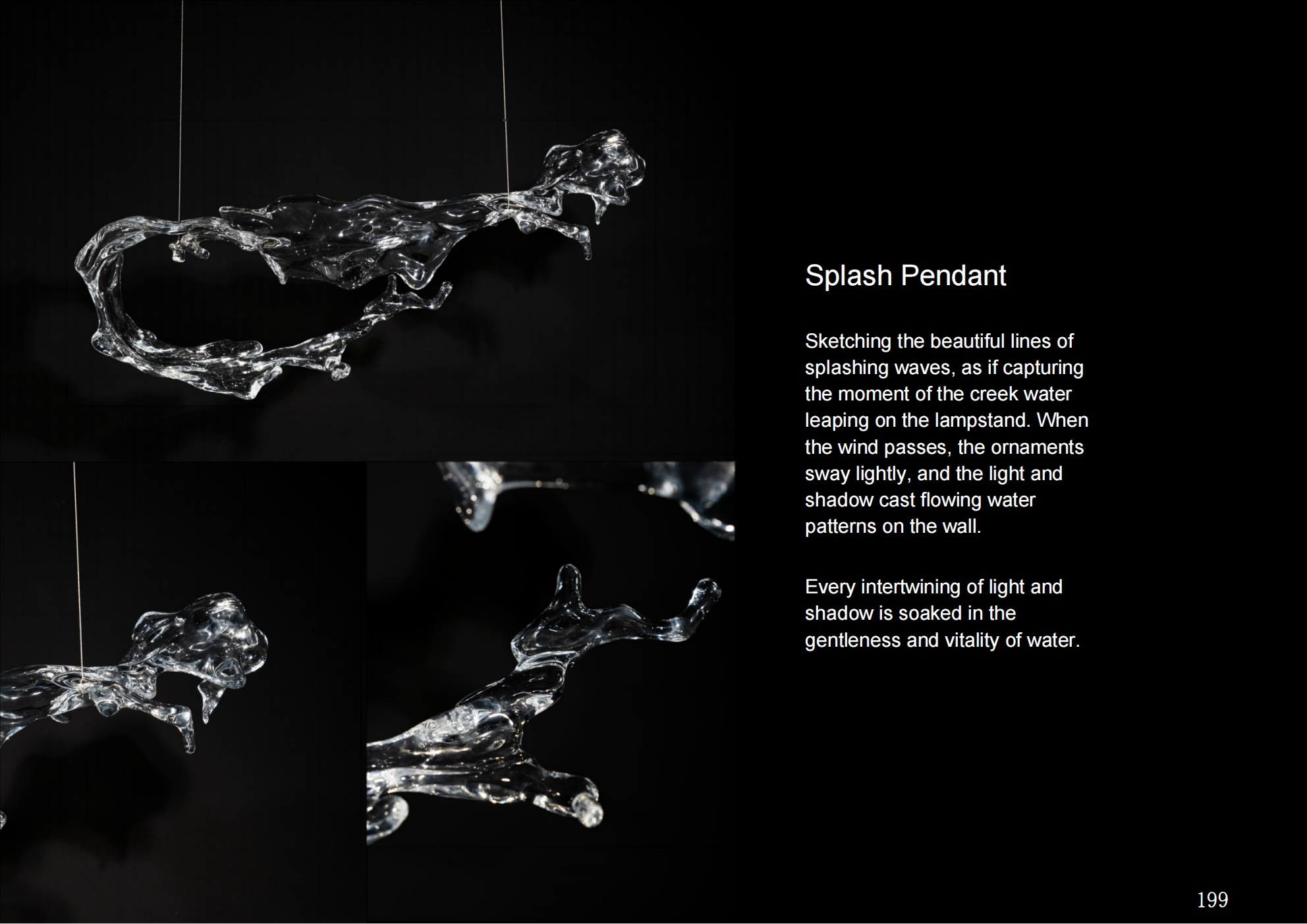 Water Splash Pendant Light I